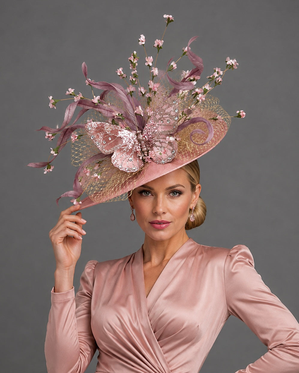 Butterfly Dolly - Kentucky Derby Hat - Fascinator on Headband