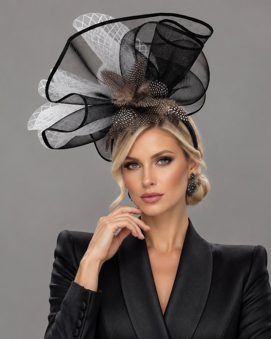 Loraine Fascinator on Headband
