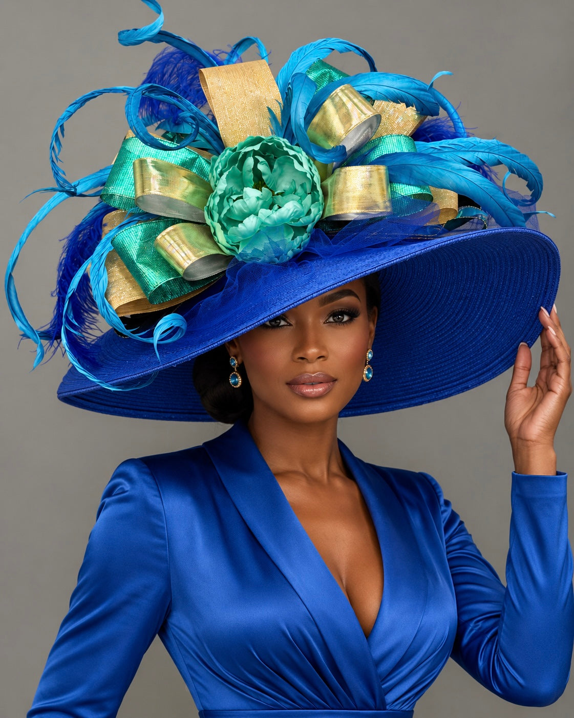 Jewel Tone - Kentucky Derby Hat - Church Hat