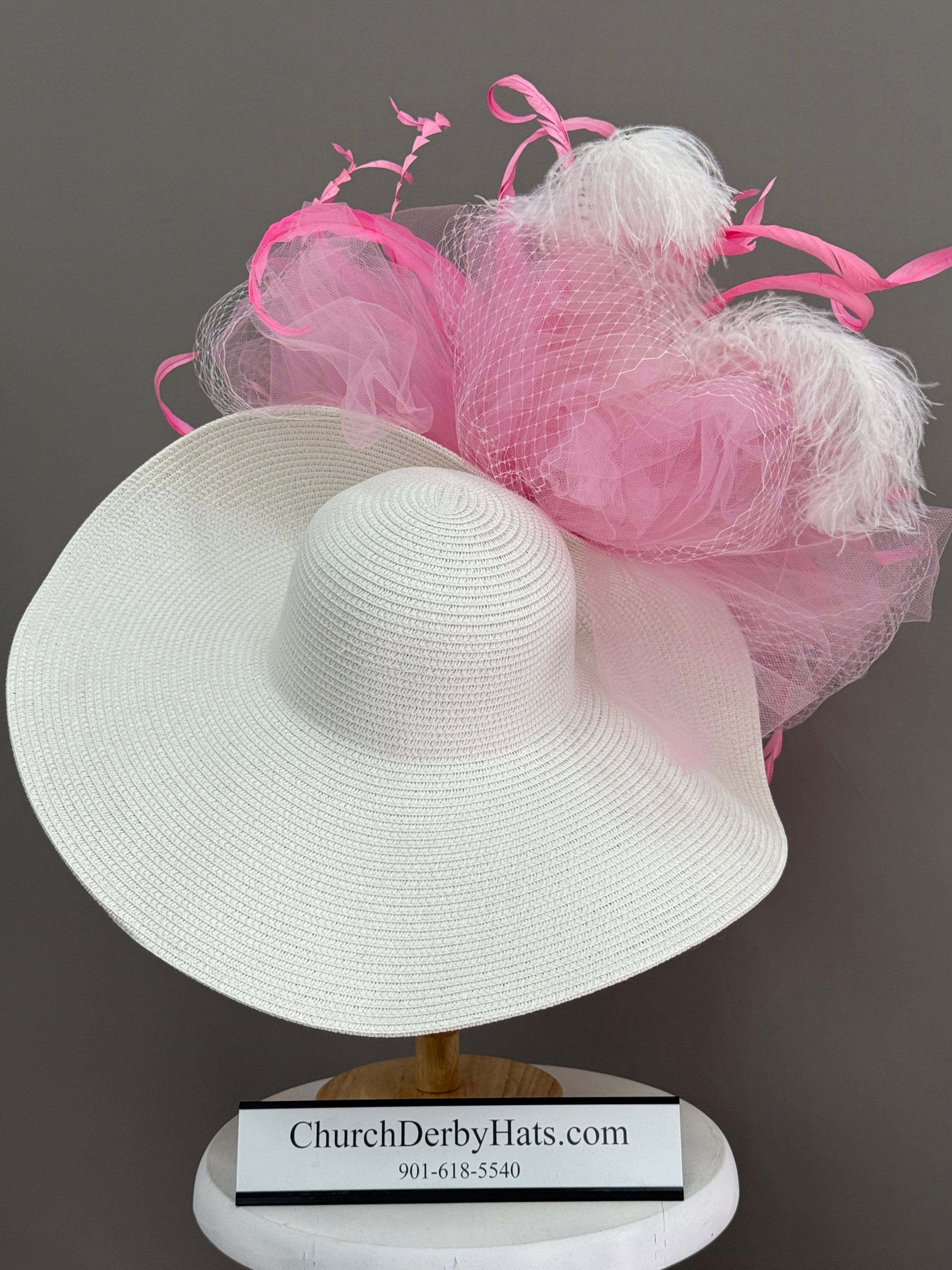 Tessa Pink - Kentucky Derby Hat