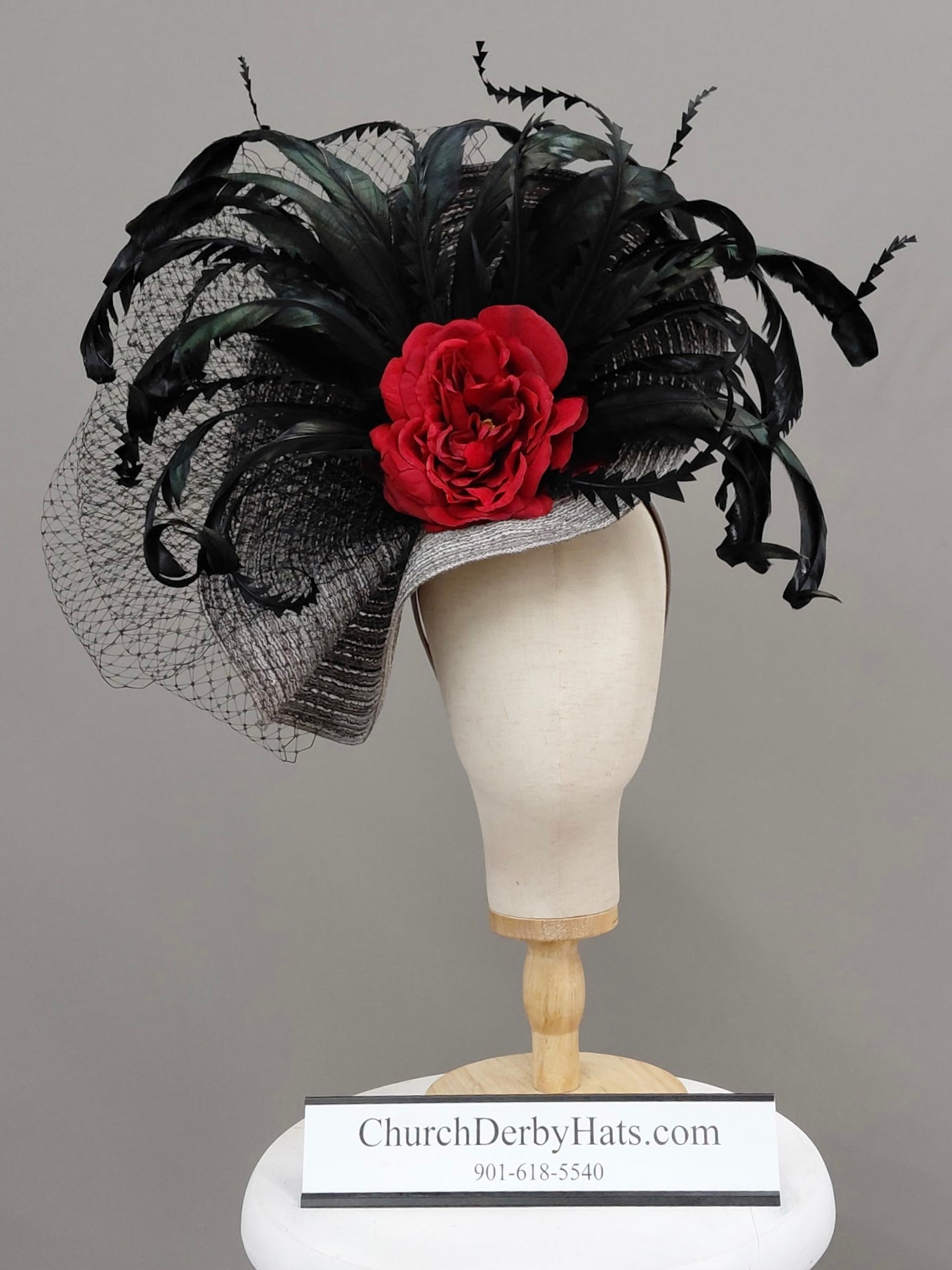 Vader - Church Derby Fascinator Hat