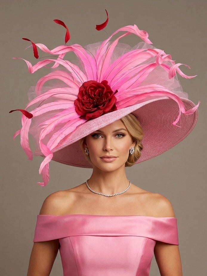 Roses are Red - Luxury Kentucky Derby Hat