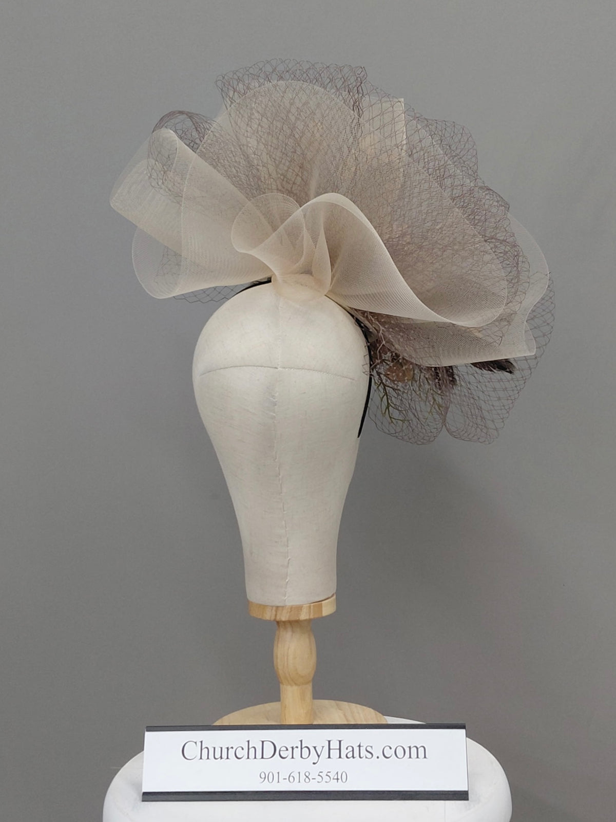 Sandstorm - Kentucky Derby Fascinator - Church Hat