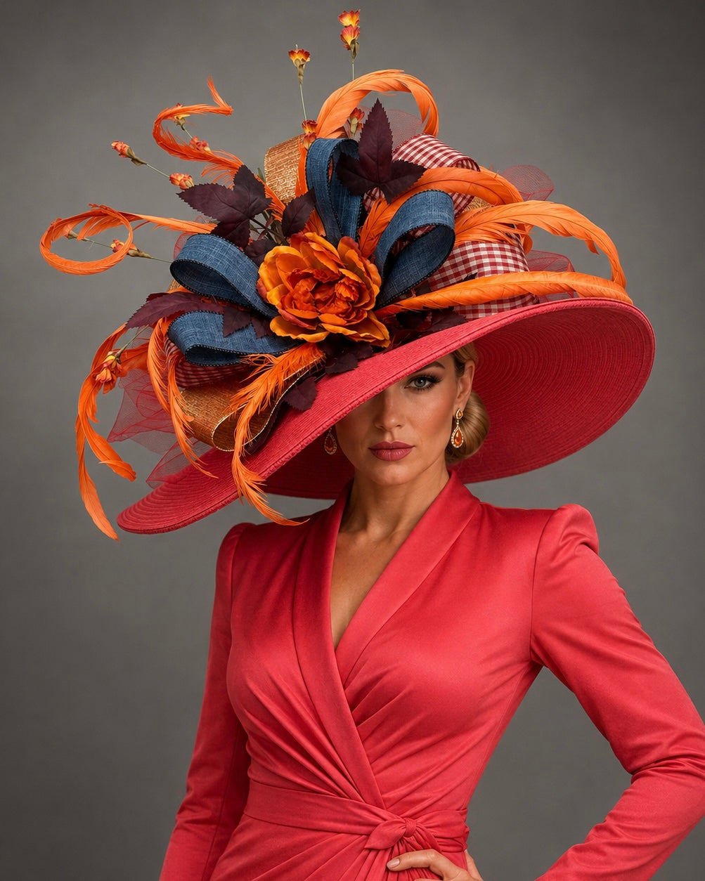Lovebirds - Kentucky Derby Hat - Church Hat