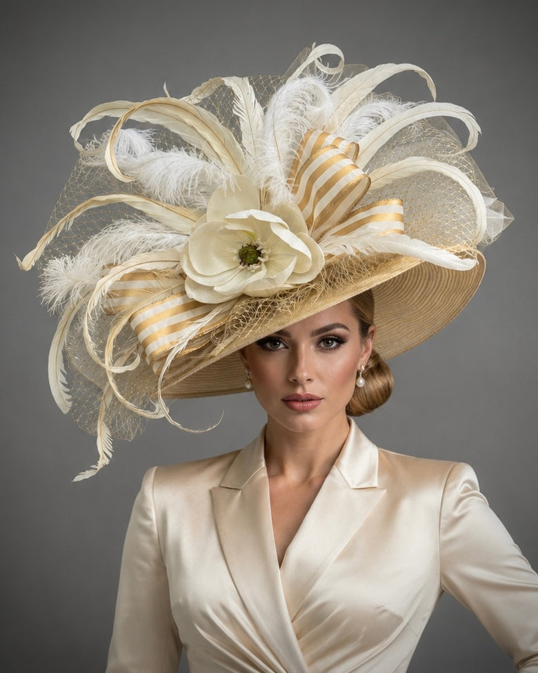 Magnolia - Church Hat - Kentucky Derby Hat
