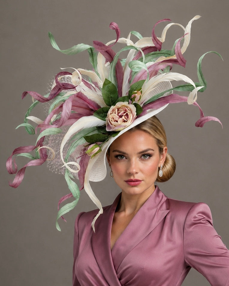 Lady Rebecca Fascinator - Church Derby Hat