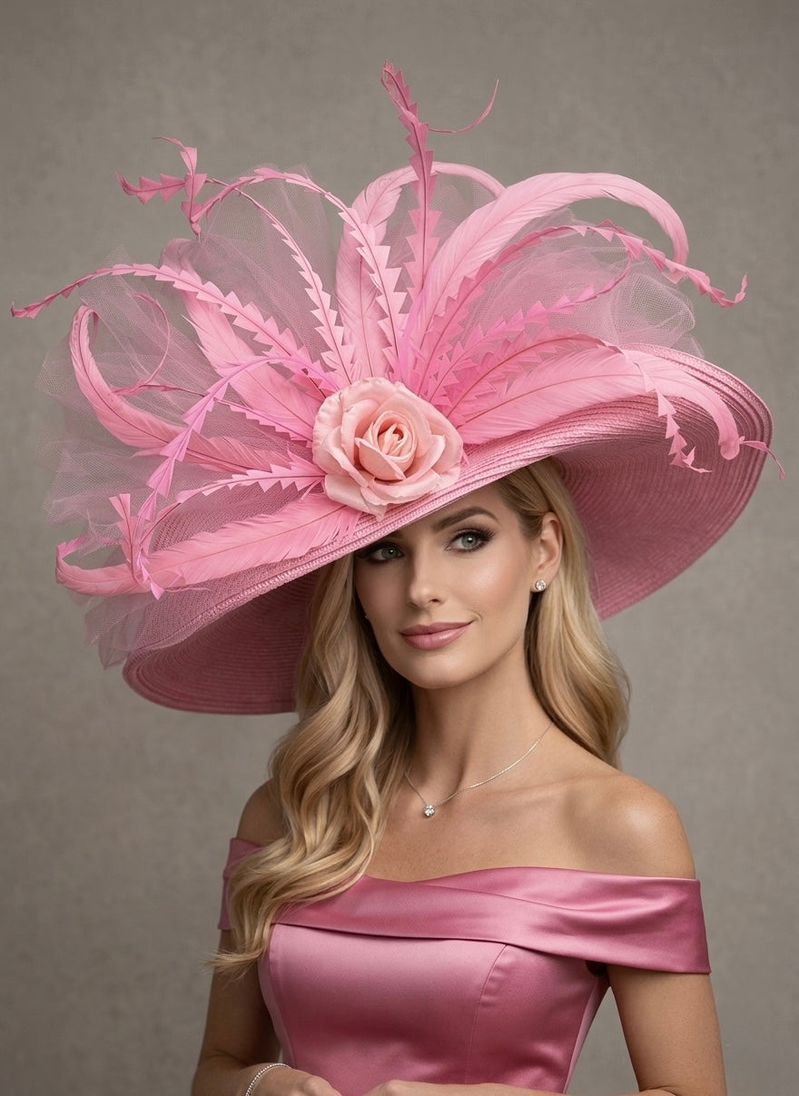 Pastel Pink - Kentucky Derby Hat