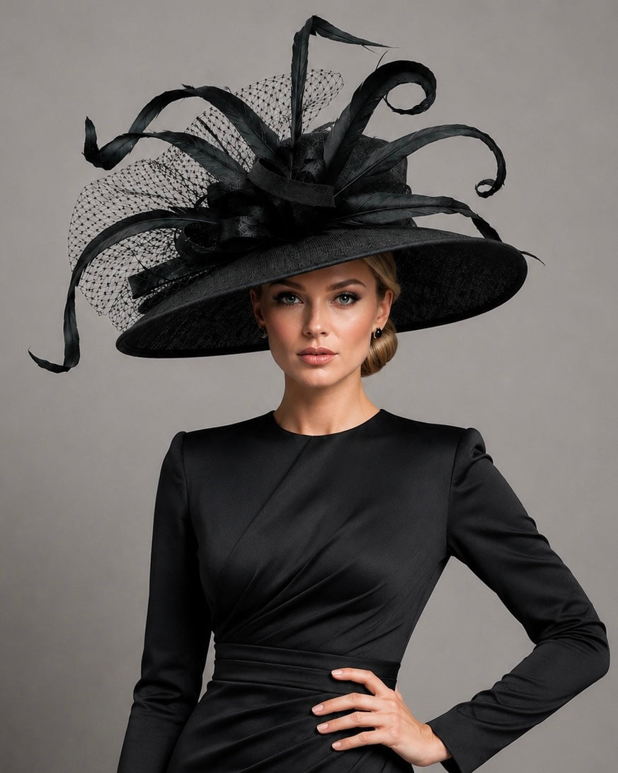 Black Widow - Church Derby Hat