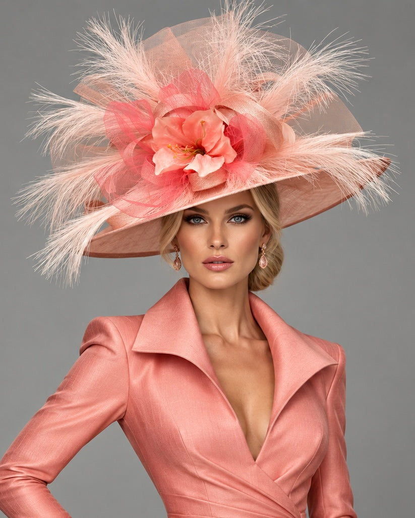 Princess Peach - Sinamay Kentucky Derby Hat