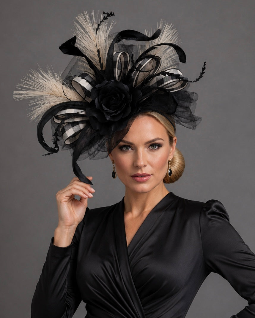 Stephanie Fascinator on Headband