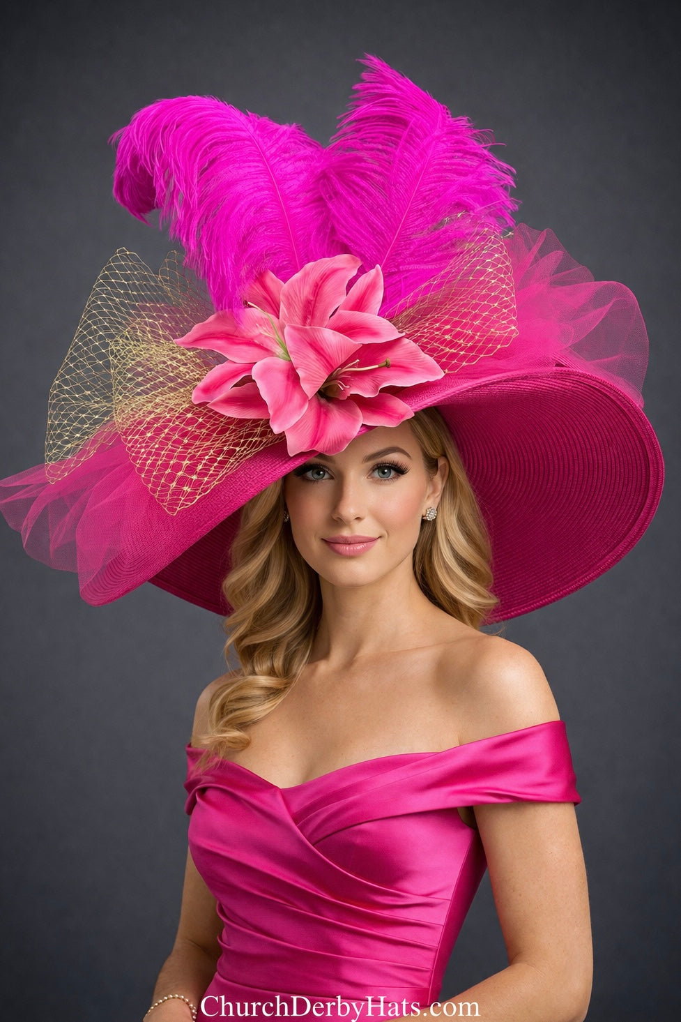 Kentucky Oaks Lilly - Kentucky Derby Hat