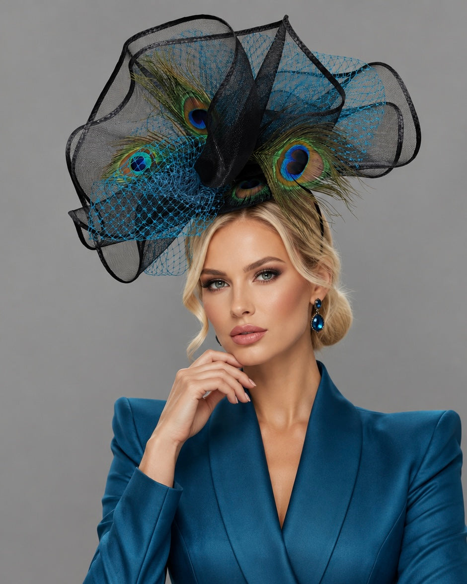 Opal Fascinator on Headband