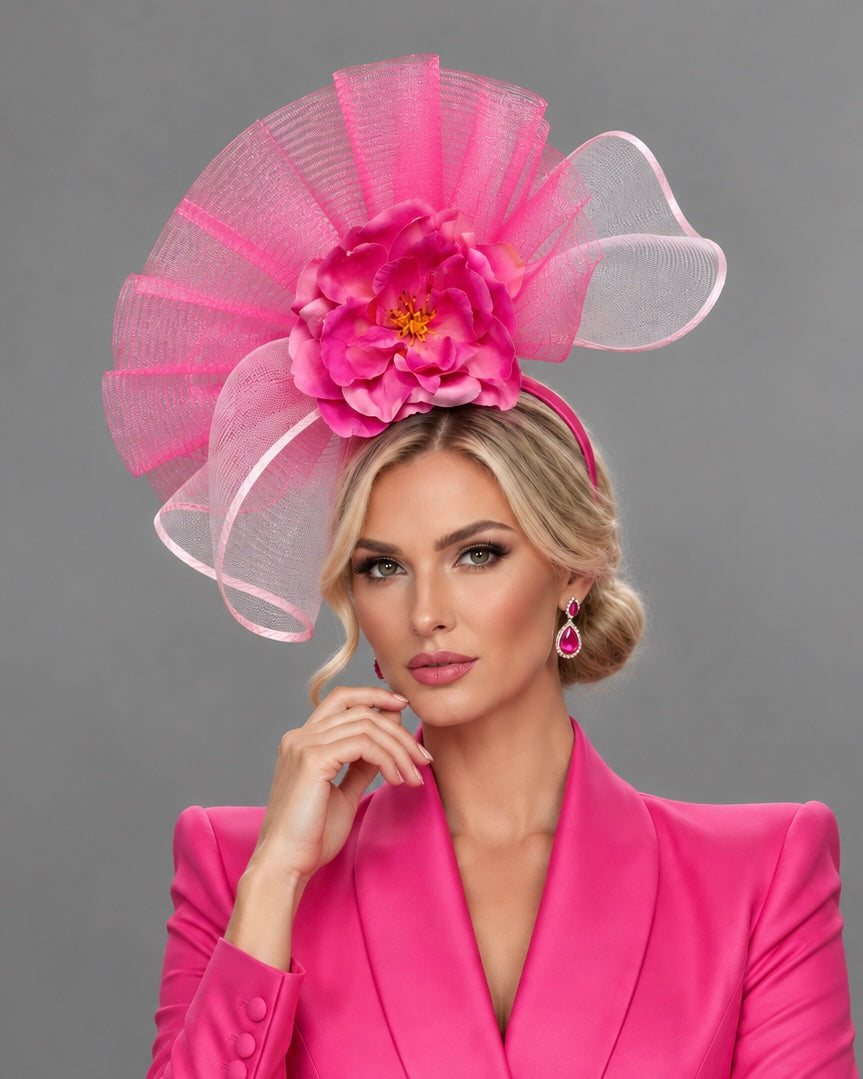 Miss Loris - Kentucky Derby Fascinator Hat on Headband