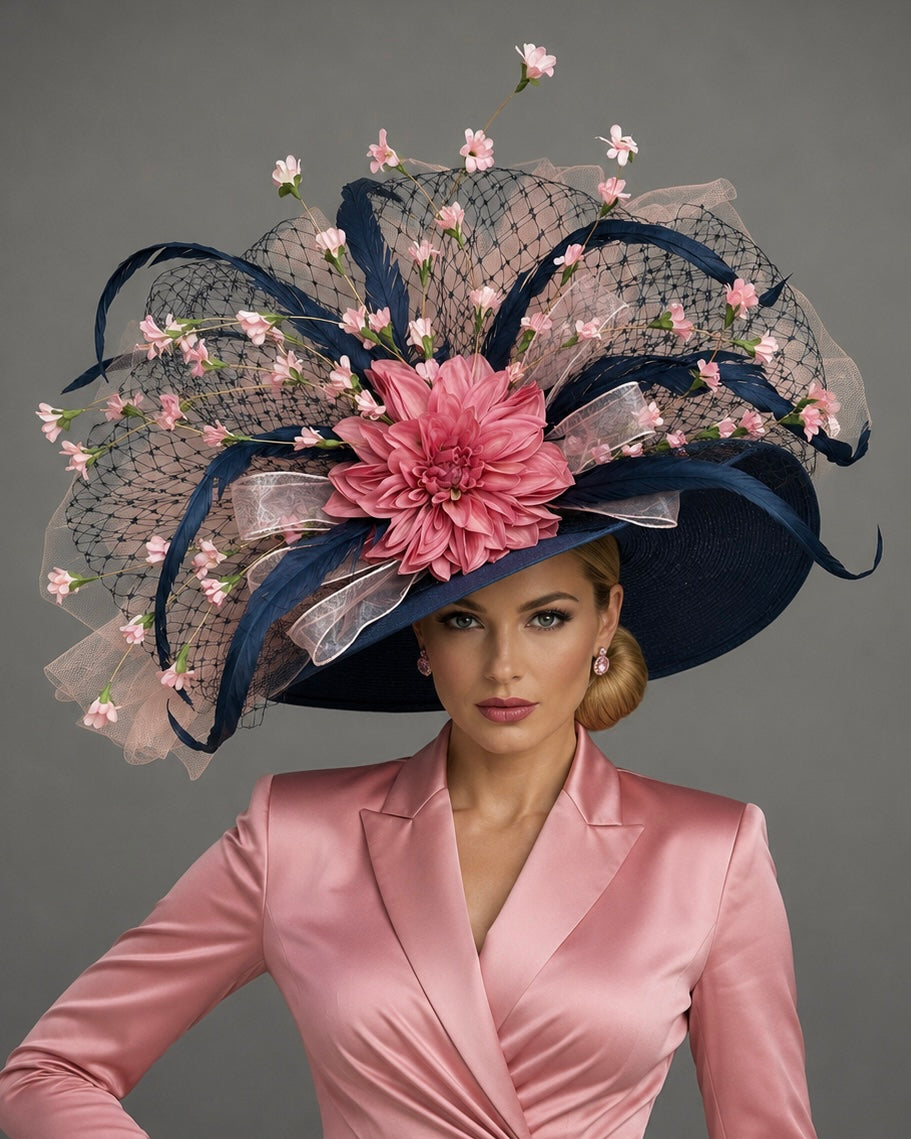 Pink Pixie - Church Hat - Kentucky Derby Hat