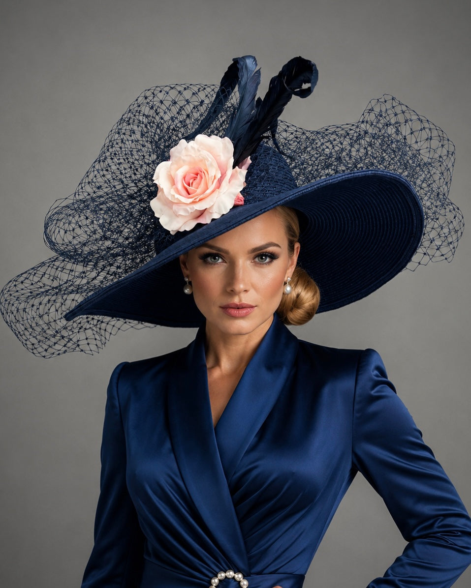 Sarina Navy - Kentucky Derby Hat