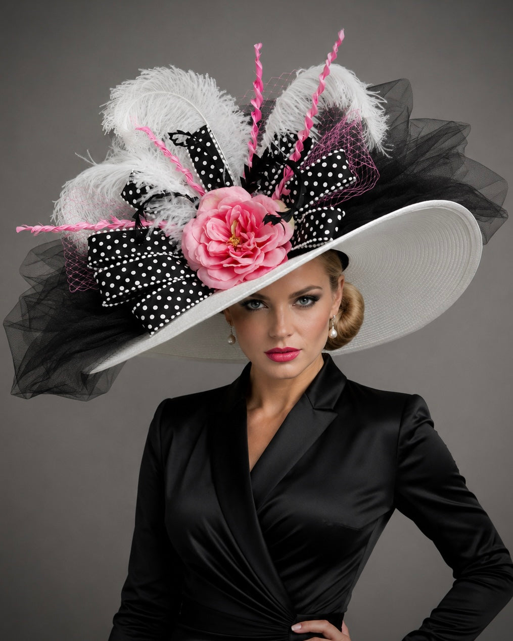 Pink Peony - Kentucky Derby Hat