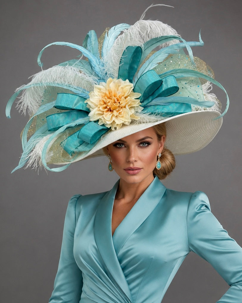 Aquamarine- Kentucky Derby Hat