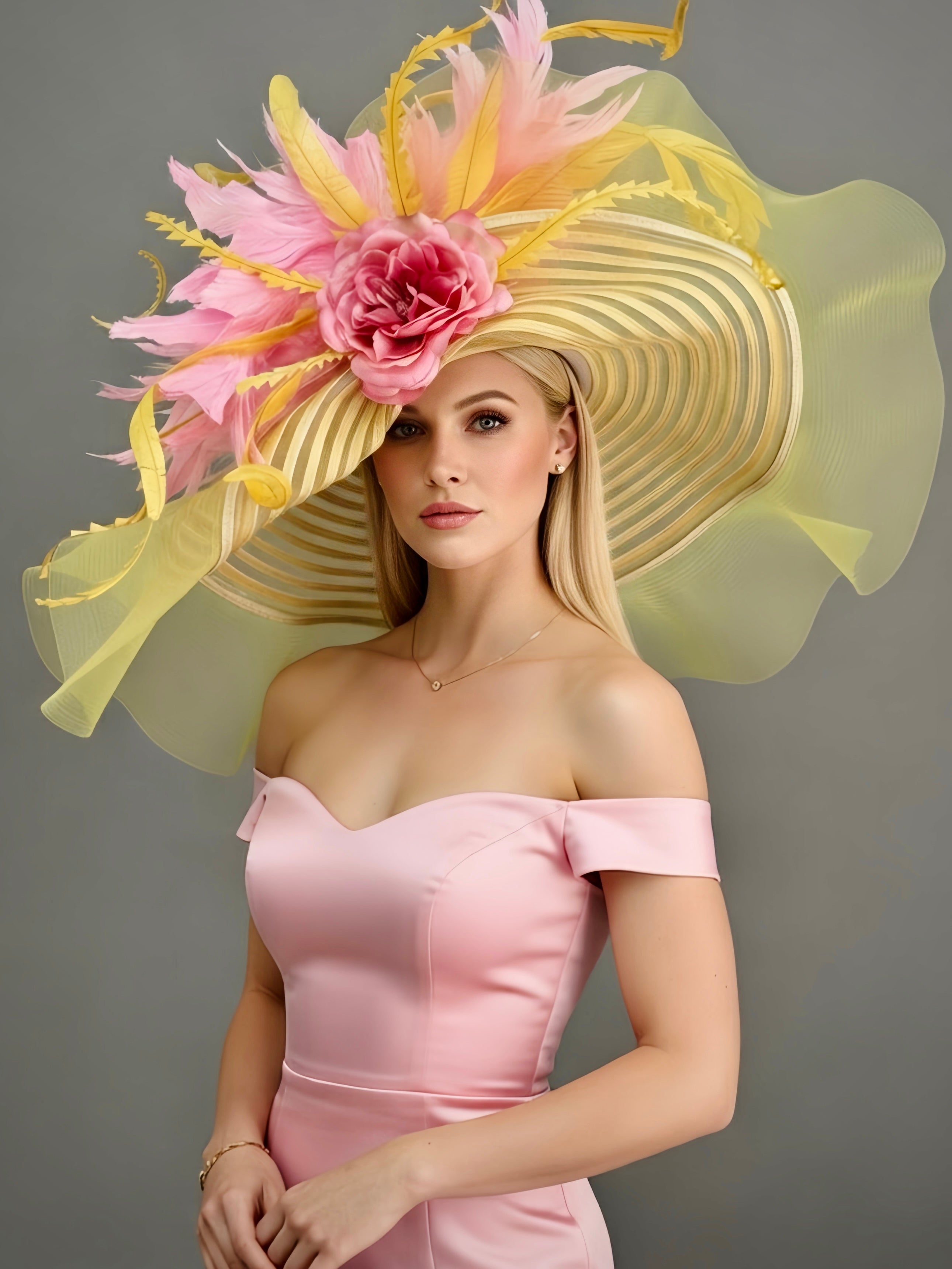 Peony Pink - Kentucky Derby Hat