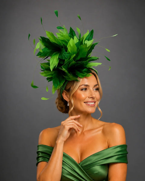green dress and fascinator bridesmaid dresses and fascinator by kutindesigns #foryoupage #ghanaweddings #bride #foryou #viral #bridesmaid