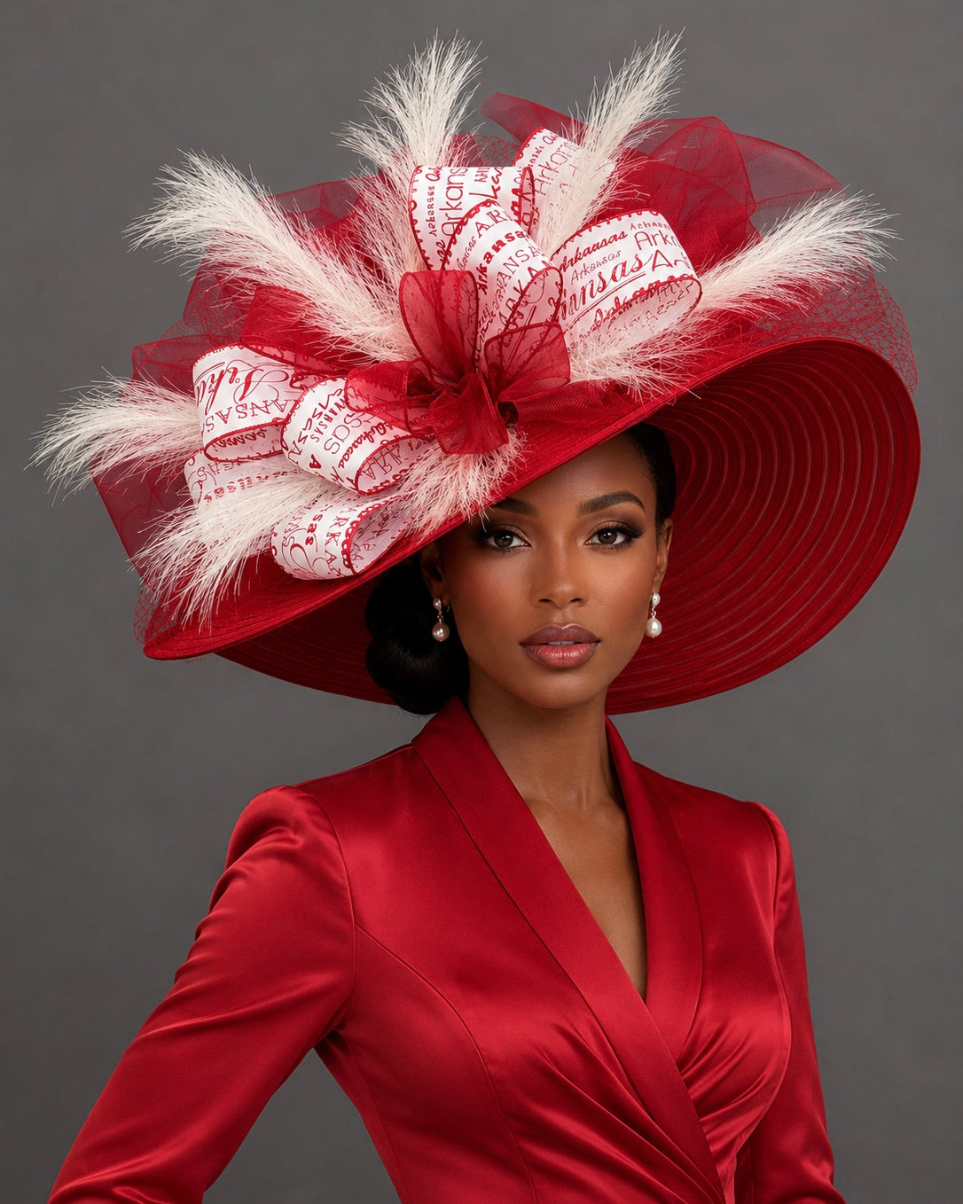 Ensemble Red - Kentucky Derby Hat