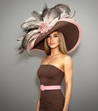 Briana Brown Pink Kentucky Derby Hat