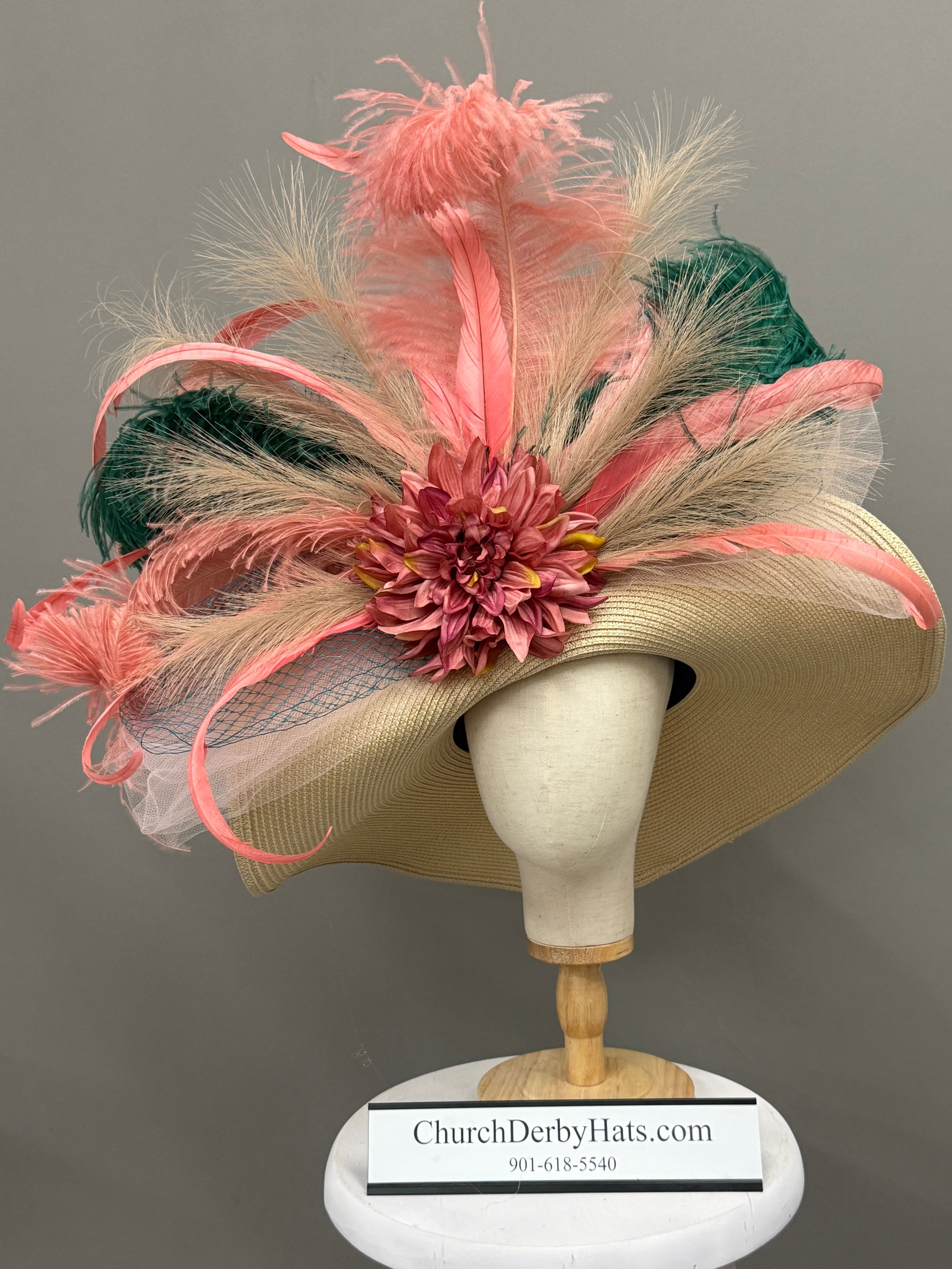 Coralina - Kentucky Derby Hat