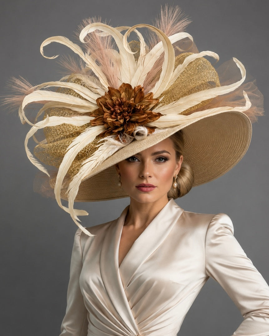 Golden Ivory - Church Derby Hat