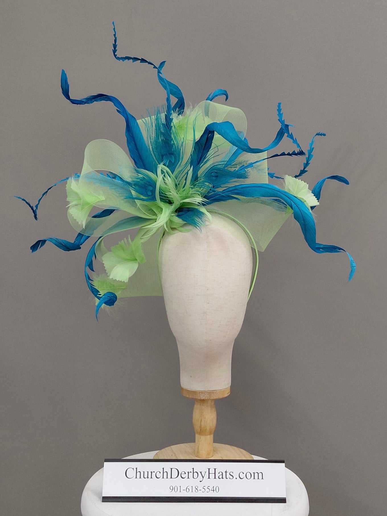 Oceans Green Fascinator
