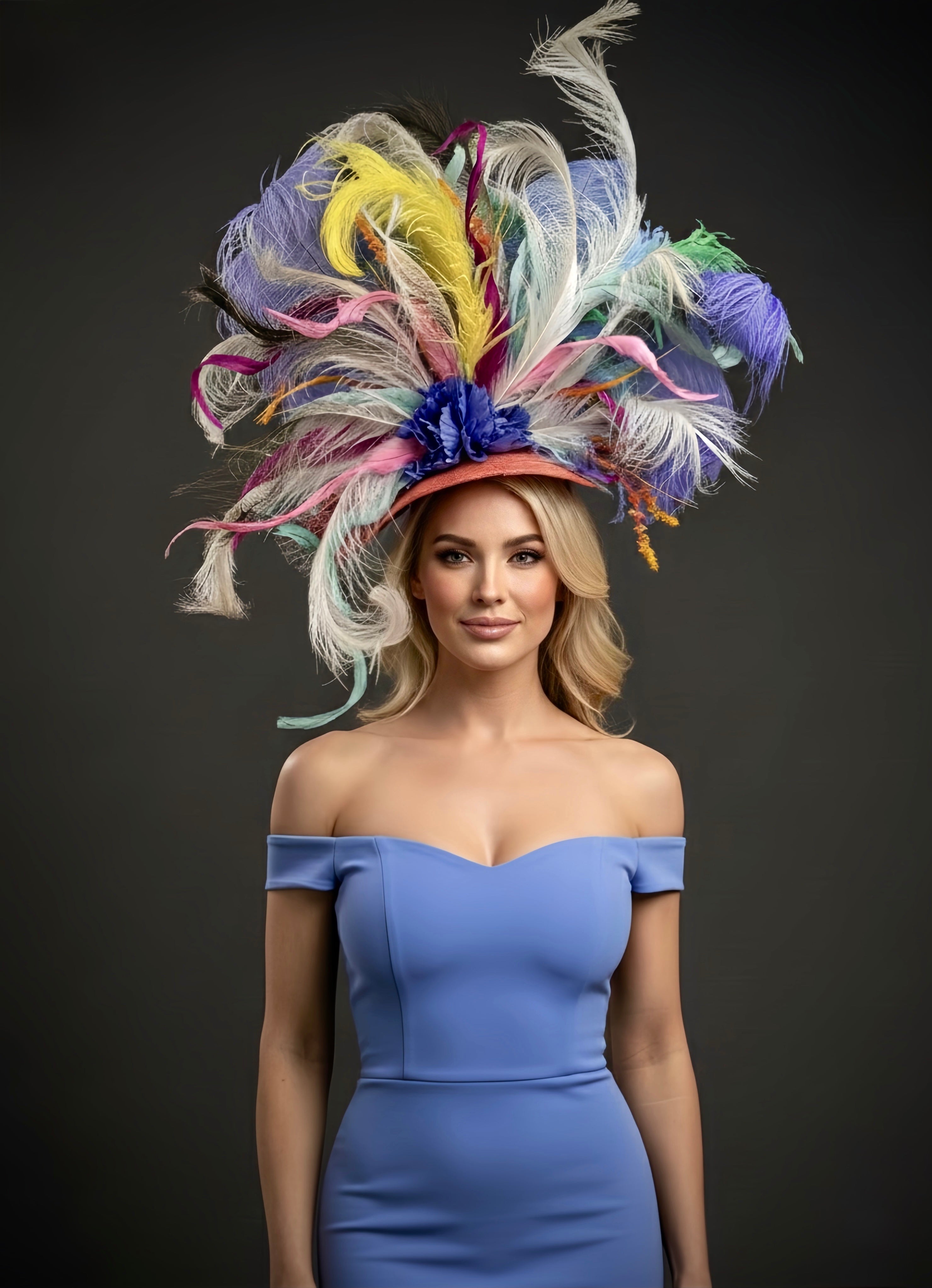 Periwinkle Fascinator - Kentucky Derby Hat