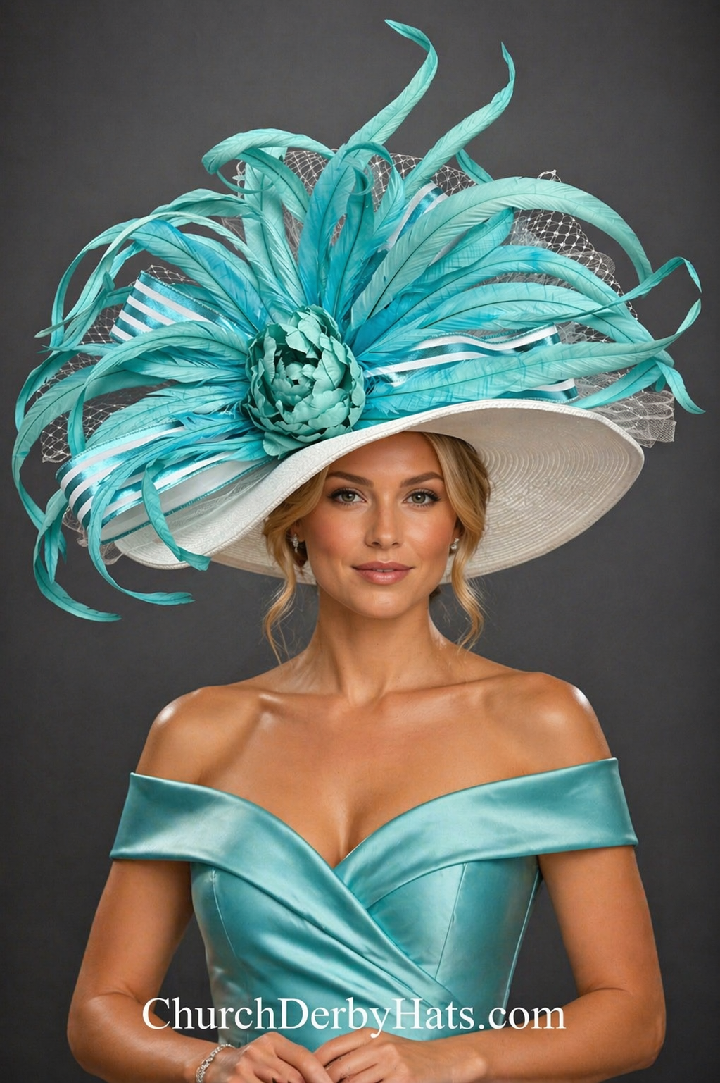 Robbin’s Egg Blue - Kentucky Derby Hat