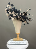Classic Navy Sinamay Fascinator