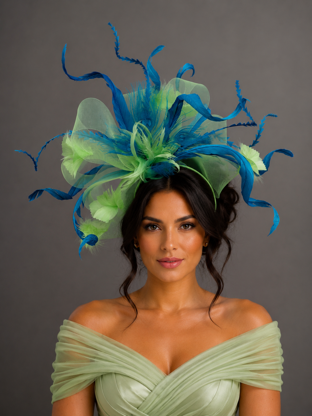 Oceans Green Fascinator