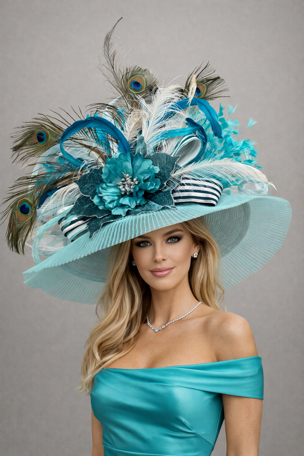 Blue Ice by Vance - Kentucky Derby Hat