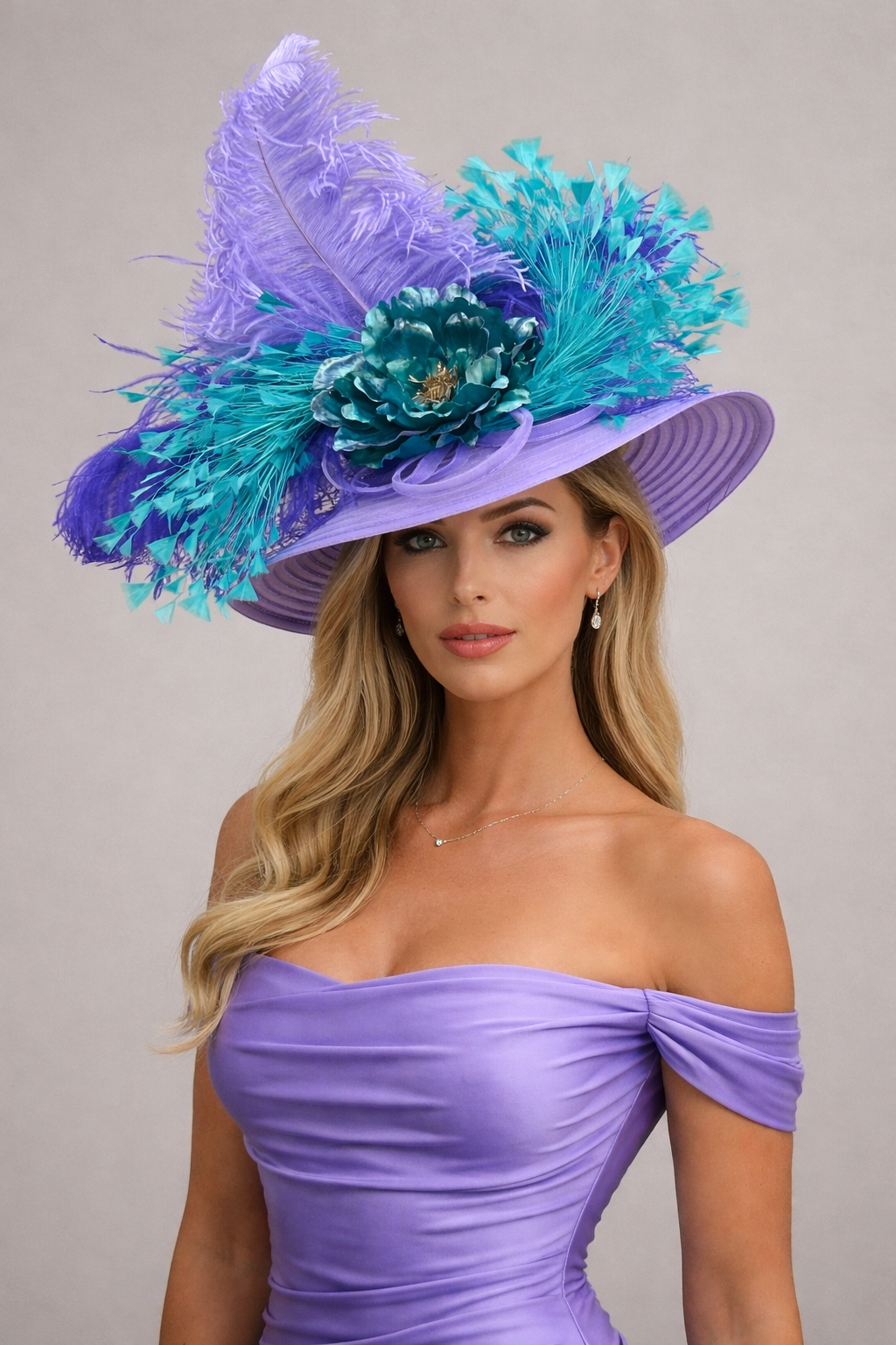 Rochelle Purple - Kentucky Derby Hat