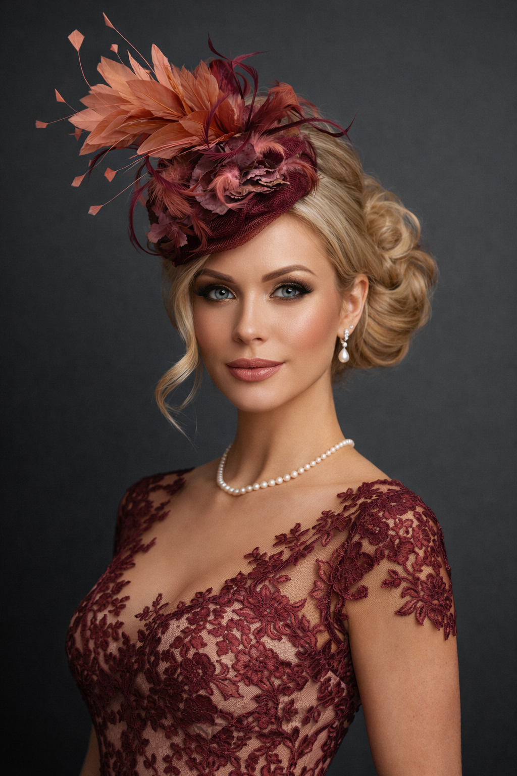 Pearls and Lace - Kentucky Derby Fascinator Hat