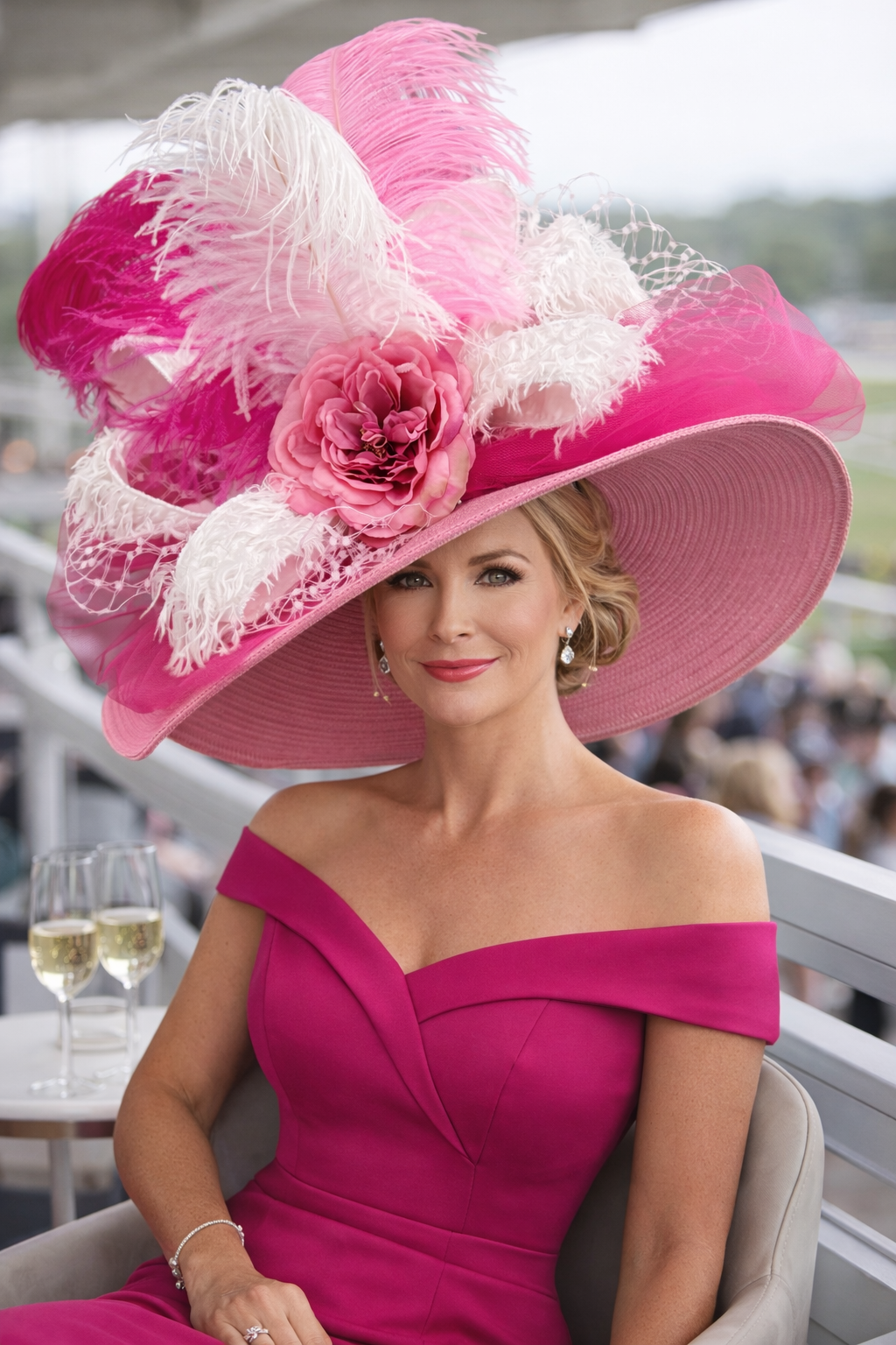 Rebecca Pink - Kentucky Derby Hat