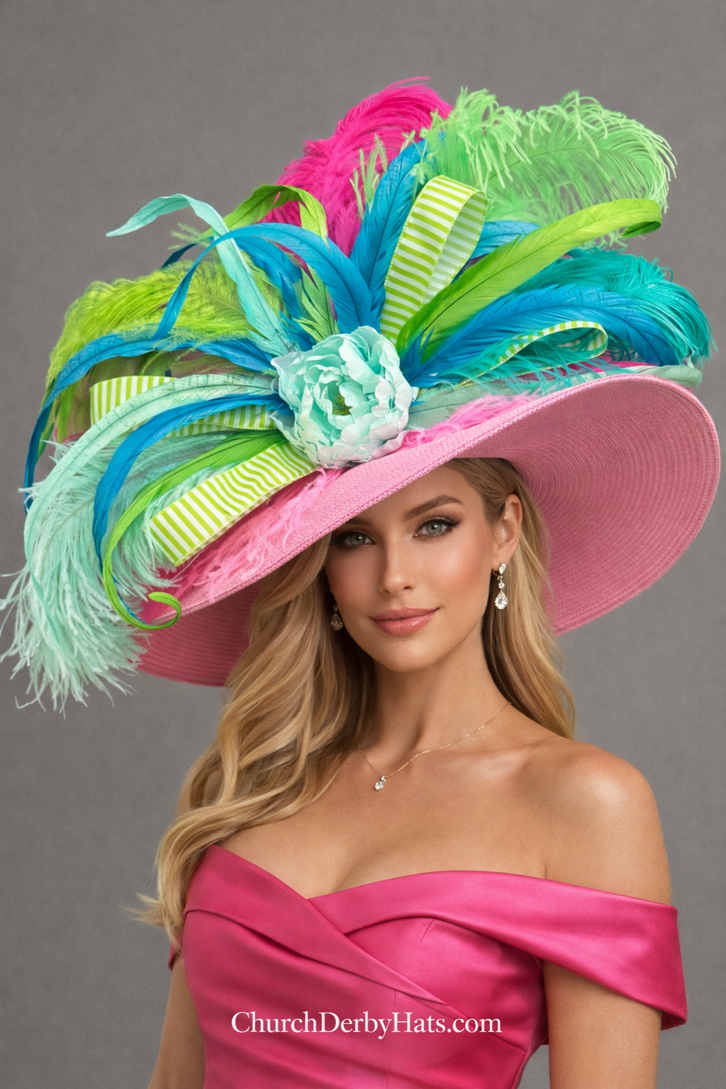 Cotton Candy - Kentucky Derby Hat