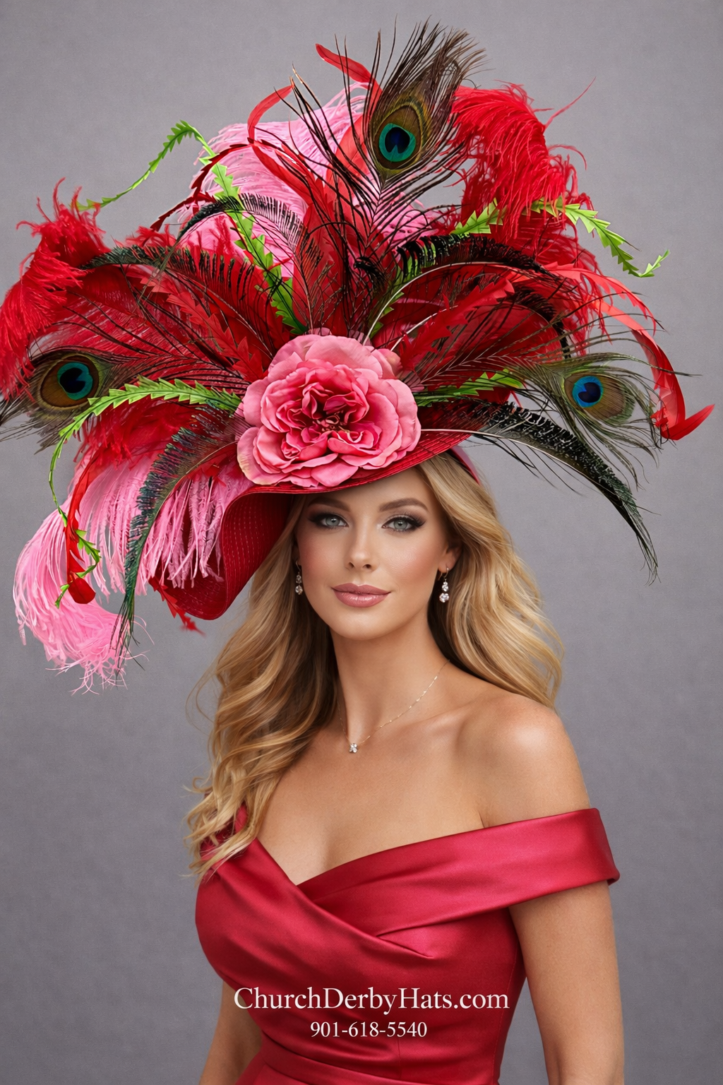 Rhea Fascinator - Kentucky Derby Hat