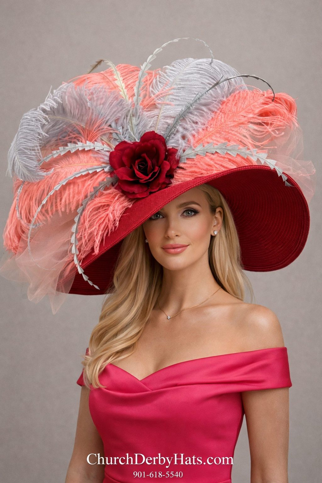 Rose - Kentucky Derby Hat