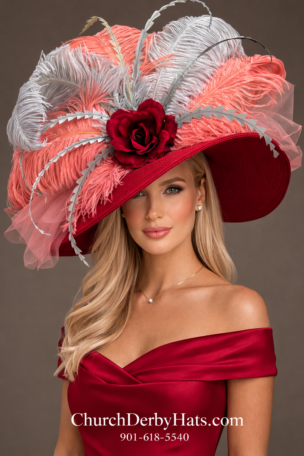 Rose - Kentucky Derby Hat