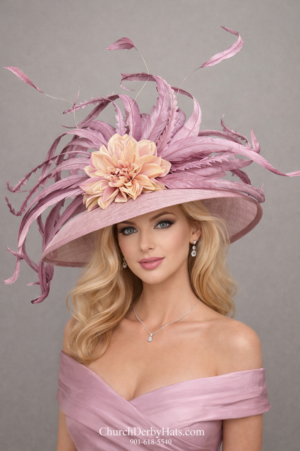 Blushing - Kentucky Derby Hat