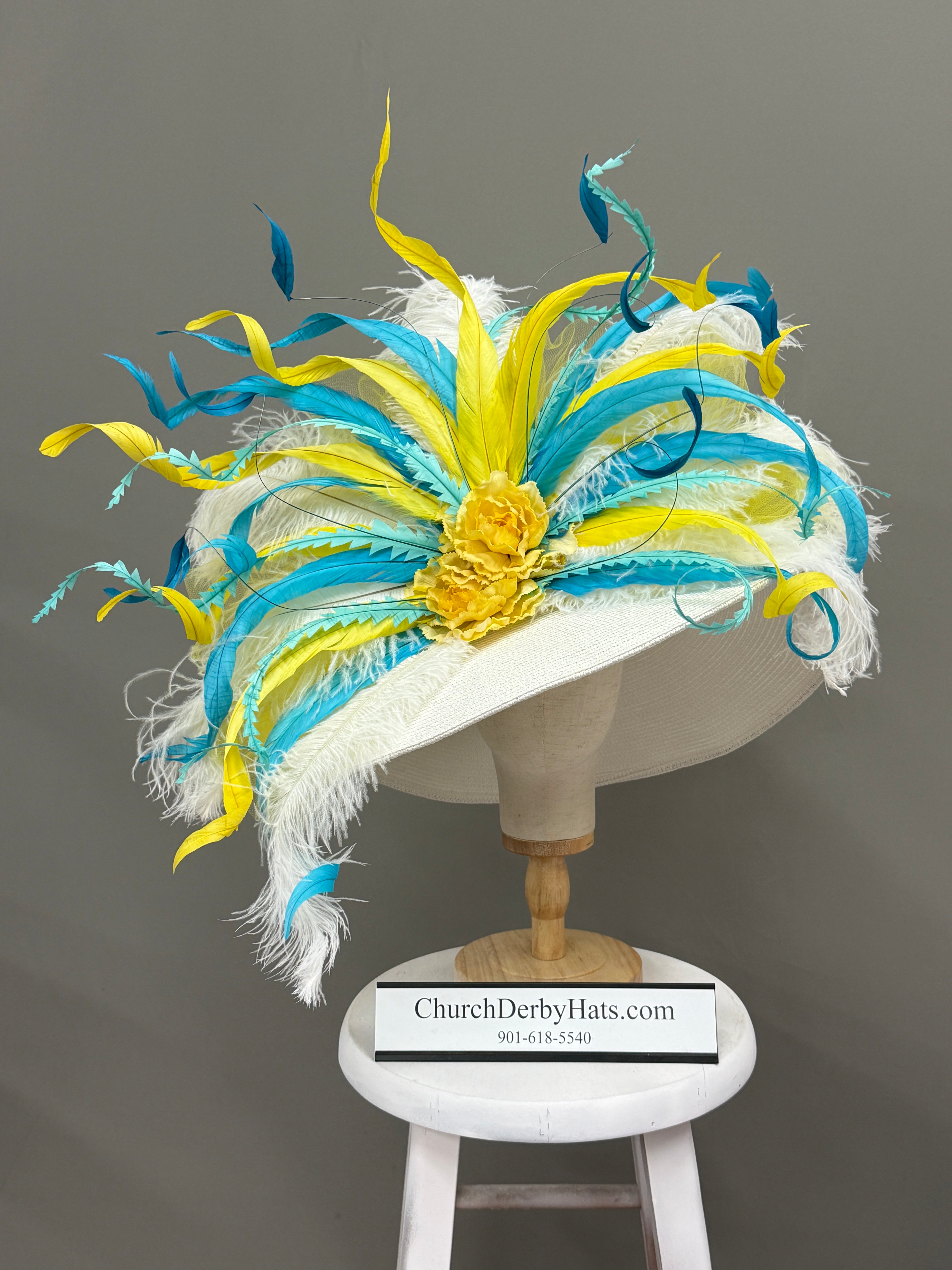 Sally Yellow - Kentucky Derby Hat