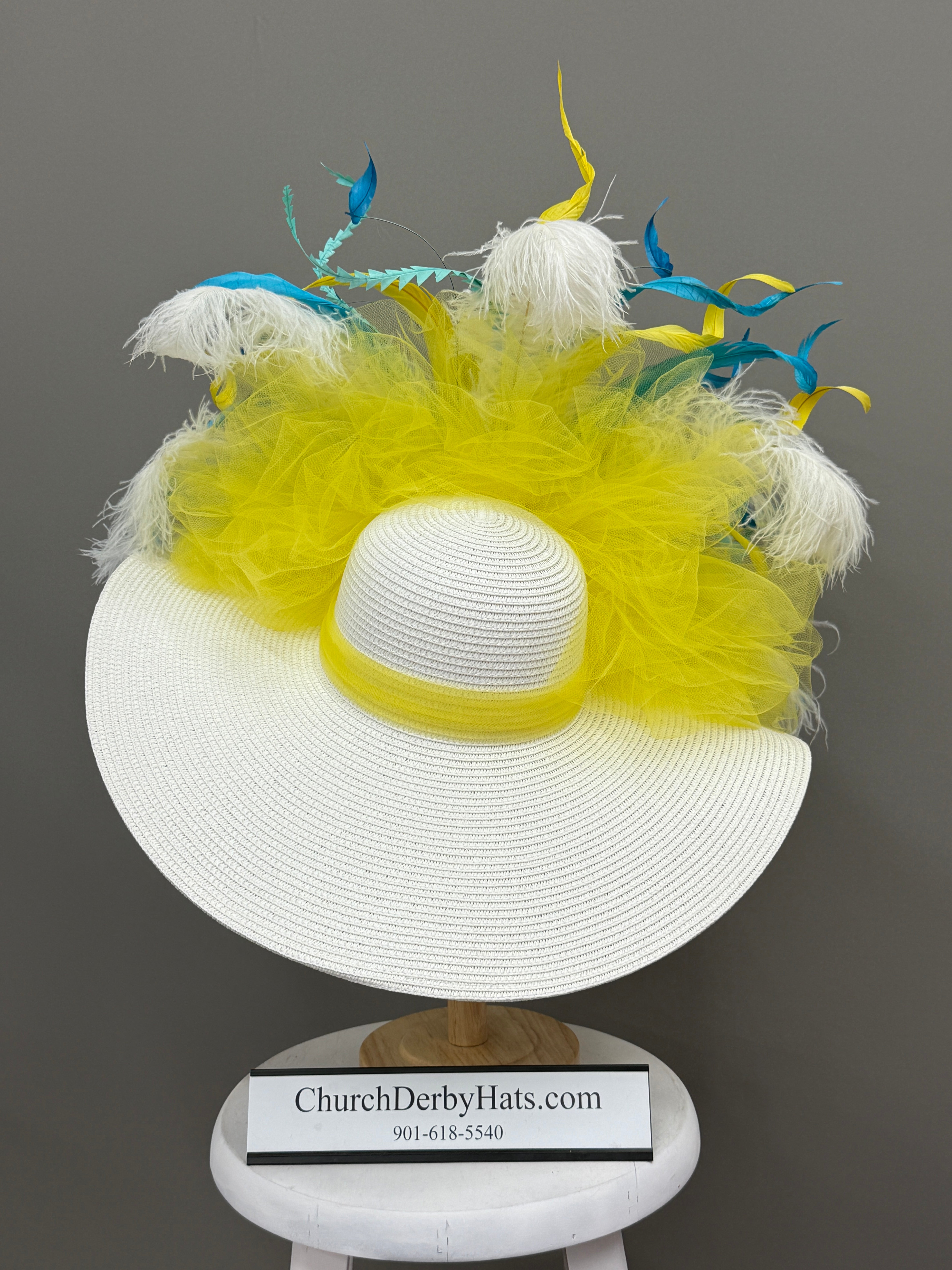 Sally Yellow - Kentucky Derby Hat