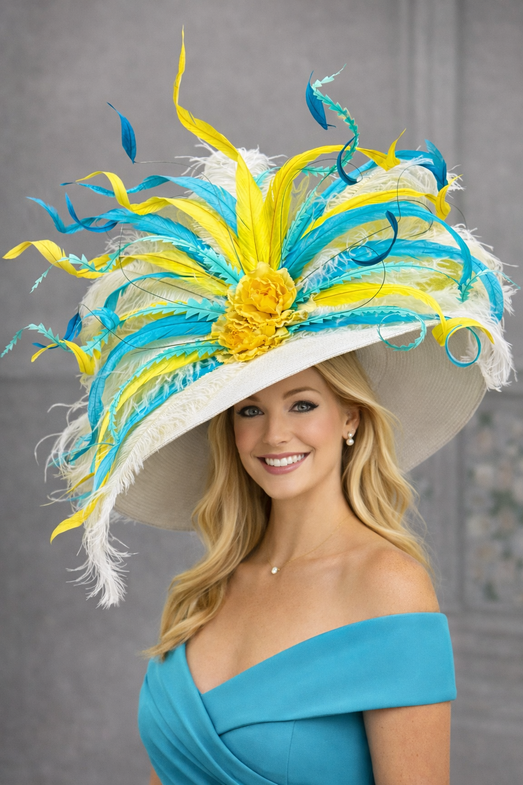 Sally Yellow - Kentucky Derby Hat