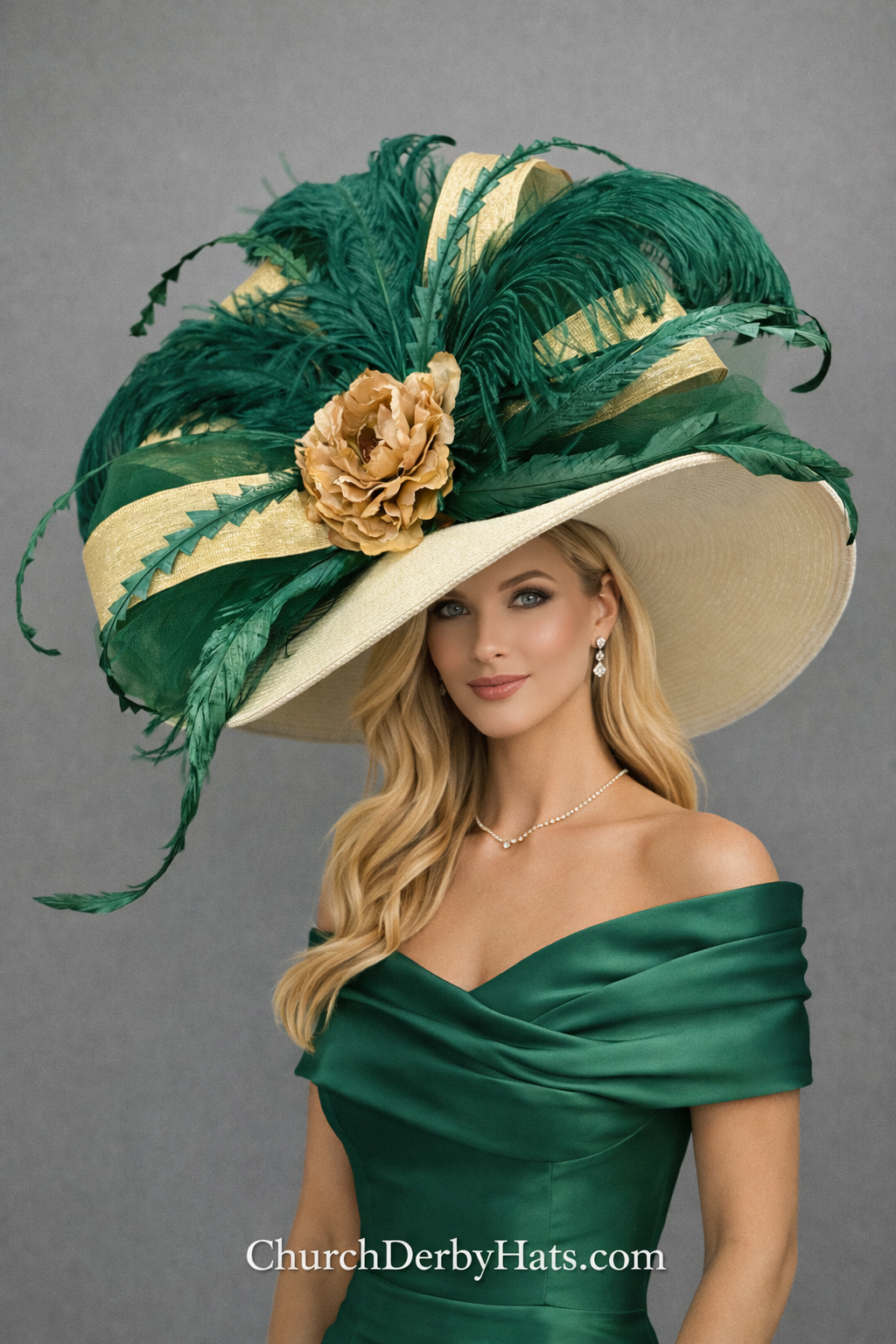 Emerald - Luxury Kentucky Derby Hat