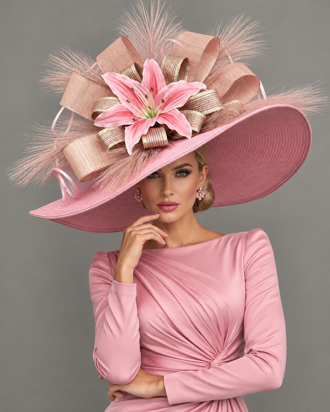 Oaks Lily - Kentucky Derby Hat - Church Hat