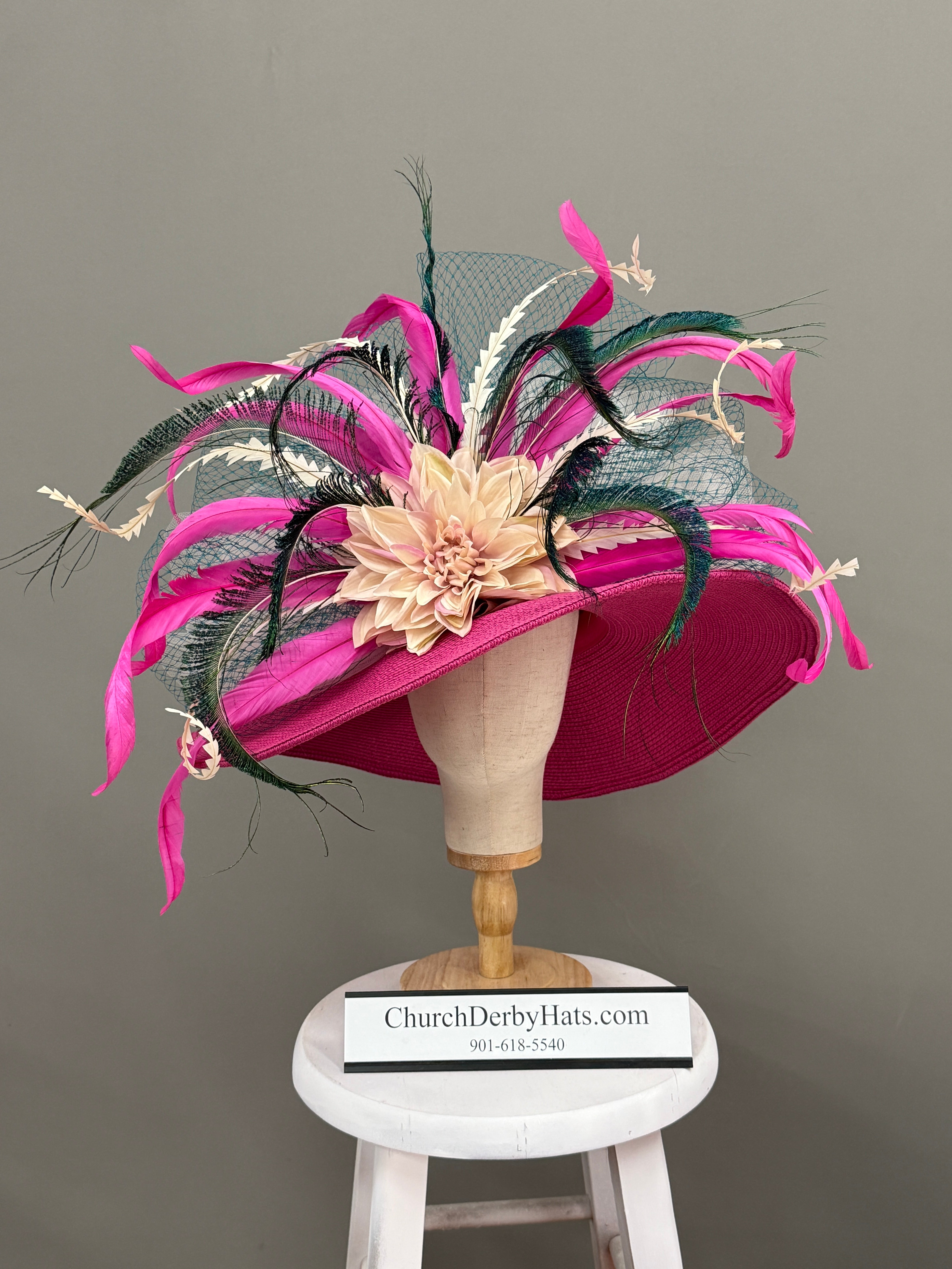 Karrie Pink - Kentucky Derby Hat
