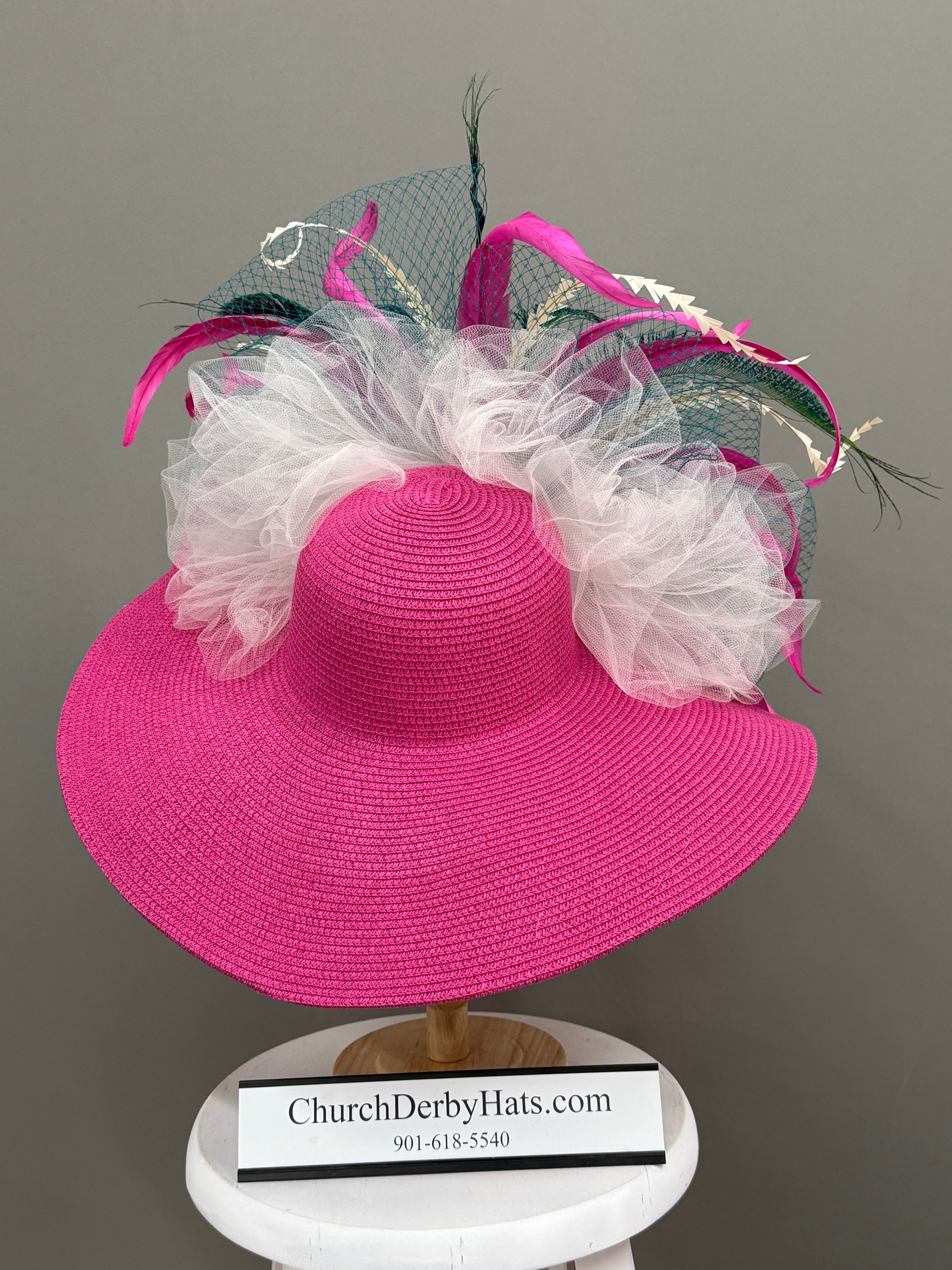 Karrie Pink - Kentucky Derby Hat