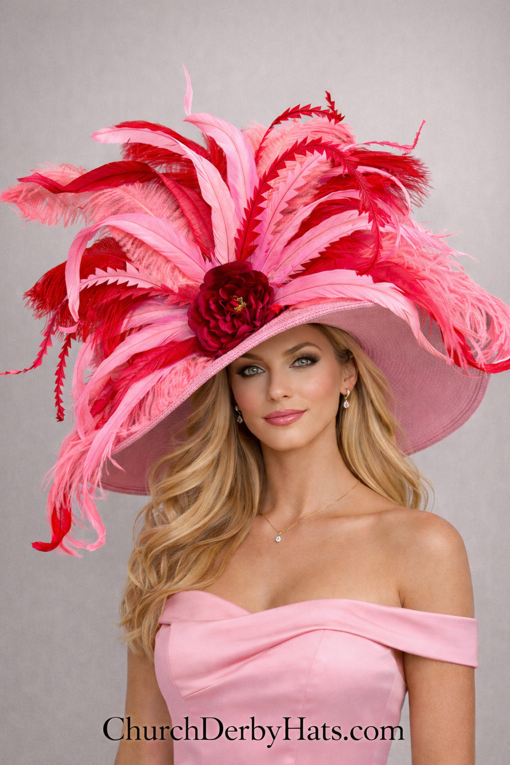 Cranberry - Kentucky Derby Hat