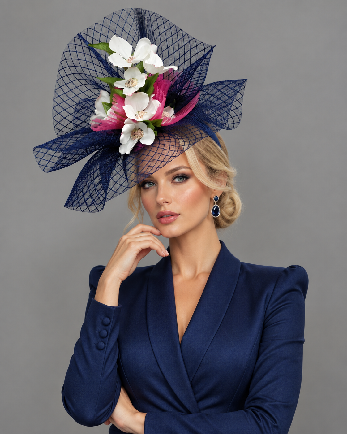 Samantha Fascinator on Headband